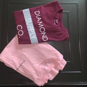 Bundle of Two Diamond supply Co. T-shirts